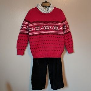 Boys Class Club 3-Piece Sweater Outfit